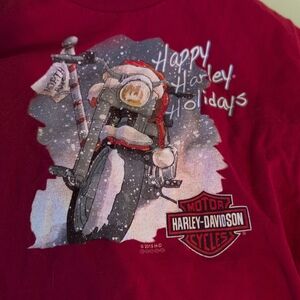 Harley-Davidson Boys S Road Red Holiday T-Shirt
